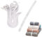LELE LIFE 30Pcs Clothes Storage Elastic Band, Adjustable Clothing Storage Strap with Button Buttonholes, Travel Luggage Space Saver, Drawer Closet Organizer, White
