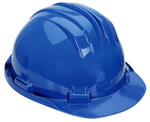 Vented Safety Helmet Lightweight 8 Point Harness Construction Work Hard Hat with Slip Ratchet (Blue)