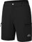 donhobo Damen Shorts Leichte Schnelltrocknend Atmungsaktiv Wanderhose Outdoor Sport Cargohose Sommer Bermuda Freizeit Kurze Hose (Schwarz, L)