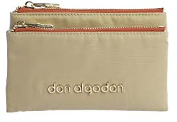 DON ALGODON - Geldbörse für Damen mit Kreditkartenfächern - Damen Geldbörse und Geldbeutel Simona, beige