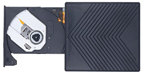 DVD Player, Ultra-thin Multifunctional 6 HUB Interface Plug and Play External DVD CD Player (for Desktop for Laptop PC)