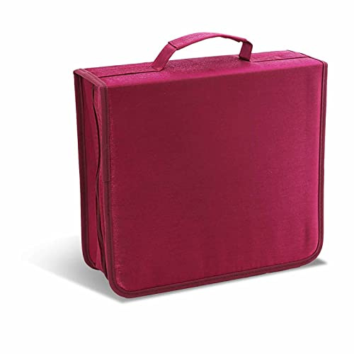 CD-Hülle, DVD-Halter, Aufbewahrung von 400 DVD-Hüllen, Organizer, tragbarer CD-Brieftaschen-Ordner, Kapazität, CD/DVD-Hülle, Brieftasche, Aufbewahrung, Halter (400)