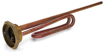 G GRIMALDI Resistenza SCALDABAGNO 1/4 1200W RIC con Porta ANODO Lunghezza 165+270MM RECO Made in Italy