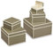 Semikolon 370096 5er Aufbewahrungsboxen - Set 5 tlg - diverse Größen - Geschenkboxen - fango beige