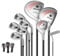 GYMAX Men/Women Complete Golf Club Set, 9 Pieces Right Handed Golf Club Set Includes 460CC Alloy Driver, 3# Fairway Wood, 4# Hybrid, 6#, 7#, 8#, 9# & P# Irons, Pullet Putter & 3 Head Covers (Pink)