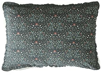 VERTBAUDET Baby Kopfkissenbezug BROCÉLIANDE Oeko-Tex grün bedruckt 40X60