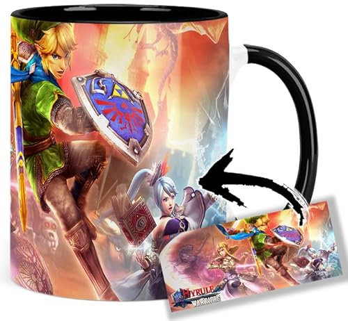 Hyrule Warriors Zelda Muso Taza Ceramica Interior y Asa Negra