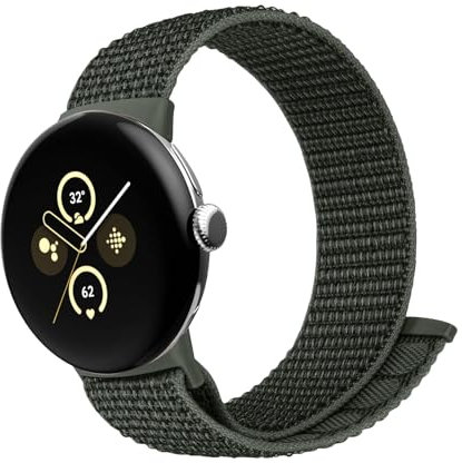 SimpleThings Nylonarmband für Google Pixel Watch 2/1/3 4 (41mm) Armband, Verstellbare Atmungsaktive Weiche Leichte Sportschlaufe für Google Watch Herren und Damen