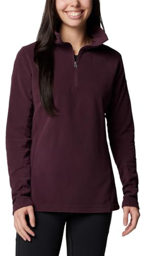 Columbia Glacial 4 1/2 Zip, Felpa In Pile Donna, Moonvista, L-XL