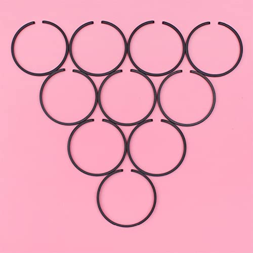 BABYBU 10pcs Lot Segment De Piston Fit for Ryobi Shindaiwa B45 Solo 140 for Robin NB411 1E40FP-3Z3-5 Tondeuse Débroussailleuse Moteur 40mm X 1.5mm Segments De Piston