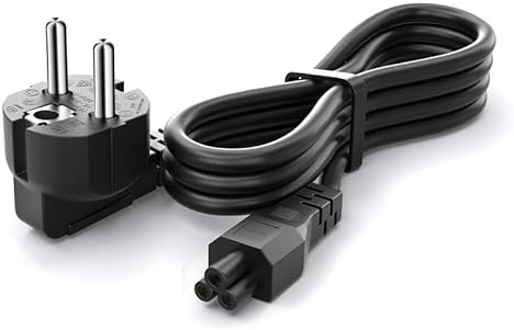 Laptop Netzteil Kabel 3 Polig (1 Stück 3m), CYD Power Cable C5 250V 10A Kompatible mit TV netzkabel Samsung LG Stecker Stromkabel Monitor LG HP Philips Samsung