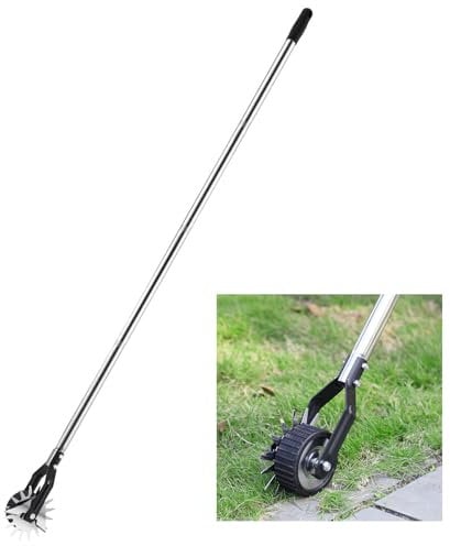 GAESHOW Tagliabordi Manuale per Bordi Orizzontali Destri Bordatore per Marciapiede con Manico per Aiuole Giardino, Paesaggistici, Edger Strumento per Prato con Manico Lungo, Tagliabordi Manualmente