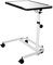 Stock-Fachmann® Beistelltisch, höhenverstellbarer Pflegetisch, Laptoptisch, Krankentisch, Rehatisch, Betttisch auf Rollen, Mobiler Beistelltisch für Pflegebett Farbe Weiß Oder Braun Belastbar Bis 18kg
