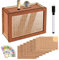 CHWNIBAY Spardose Holz,Spardose mit Zähler,Sparbox mit Zahlen Ankreuzen,Holzspardose mit Marker Aufklebern,Wiederverwendbare Sparbox,Fördere Spargewohnheit bei Erwachsenen und Kindern(€500-€10,000)