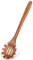 Wooden Pasta Spaghetti Spoon with Teeth, Teak Slotted Pasta Spaghetti Strainer Spoon for Cooking Serving Collecting, Wooden Pasta Fork Server Utensil with Claws, Wood Noodle Strainer,12.8″, Brown