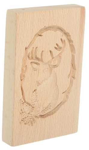 CHILDWEET Keksformen Holz Rentier Motiv Ausstecher Backwerkzeug Für Weihnachtsplätzchen Nachhaltig Und Spülmaschinenfest
