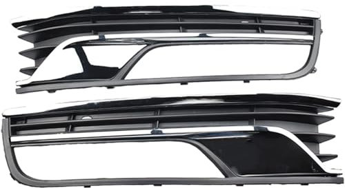 NATWEE Nebelscheinwerfer-Grill Kompatibel Mit VW Für Passat B7 2012 2013 2014 2015 2016 3AD853665 Linke Und Rechte Auto-Frontstoßstange Nebelscheinwerfer Kühlergrill-Abdeckung