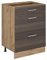 Vicco Küchenunterschrank R-Line, Edelgrau, 60 cm mit Schubladen, ohne Arbeitsplatte
