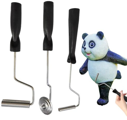 Laminatrolle - 3-teiliges Glasfaser-Blasenrollenwerkzeug, FRP-Glasfaser-Scrollwerkzeug, geeignet für GFK-Harz-Glasfaser-Blasenrollenwerkzeug