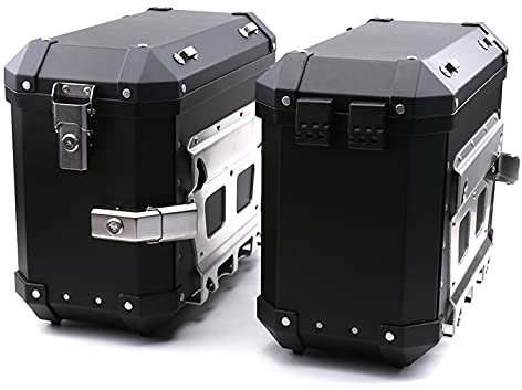 IWEIGN Motorrad-Reisegepäck, 36 l, 46 l, Universal-Motorräder, Seitengepäck, Aufbewahrung, Satteltaschen, Schlüsselschloss, Werkzeugkasten, Satteltaschen, Reisekoffer, Motorzubehör, Motorrad-Topcase