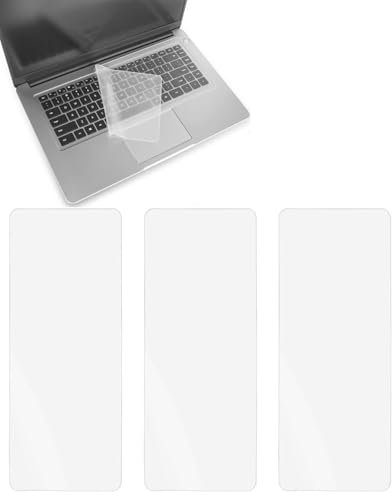 BARRU 3Pcs Tastaturabdeckung, Tastatur Staubschutz, Tastaturschutz, 365 * 132MM, Keyboard Case, Universelle Displayschutzfolie Spritzwassergeschützt, für 15-17 Zoll Computer(Transparente)