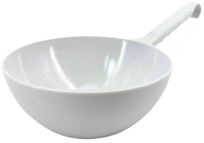 TronicXL XXL Schöpfkelle 2 Liter Kunststoff Schöpflöffel Haken weiß Schöpf Kelle Löffel weiß Suppenkelle Suppen Kelle Profi - Metzger Metzgerei Fleischer Fleischerei