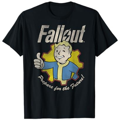 Fallout Video Game Prepare for the Future Vault Boy Maglietta