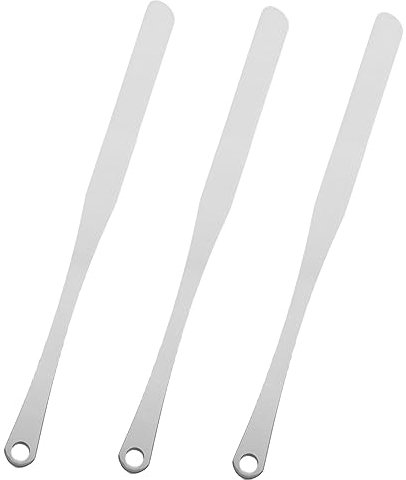 PACKOVE 3pcs Makeup Mixing Palette Spatula Foundation Stirring Rod for Women Cosmetic Mixing Stick Portable Makeup Tools