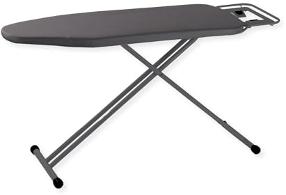 SensaHome Bügelbrett – Klappbarer Bügeltisch mit Bügeleisenständer – 120×38cm – Dunkelgrau