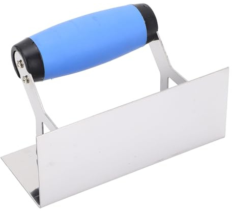YDuupxe Stainless Steel Corner Trowel, Soft Grip Handle, 90 Degree Inside Finishing Tool for Concrete and Drywall Projects