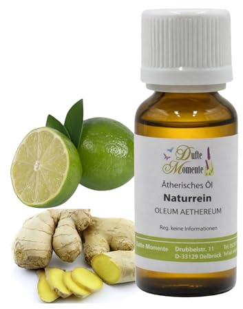 Ätherische Ölmischung Ingwer-Limette 50 ml – naturrein – für Saunaaufguss, Diffusor & Duftlampe