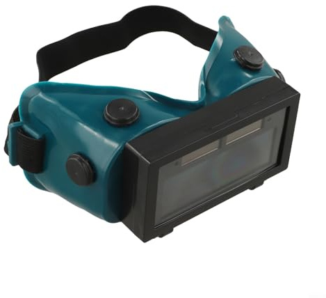 HEIBTENY Casco per saldatura auto oscurante con energia solare, DIN3-DIN11 Sicurezza per MIG TIG MMA Grinding, occhiali da saldatore in plastica PP antiriflesso, filtri 108x50 mm