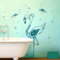 ilka parey wandtattoo-welt Maritimes Wandtattoo Wandbild Aufkleber Kapitän Flamingo Matrose Fischen M2086 ausgewählte Farbe: *türkisblau* ausgewählte Größe: *M - 31cm breit x 60cm hoch*