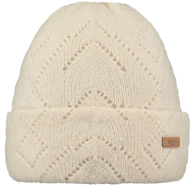 Barts Damen Beanie Bridgey Strickmütze mit Lochmuster 0252 Cream 10