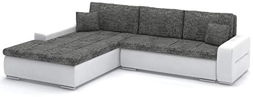 Sofini Wohnlandschaft Toronto 240/200 mit Schlaffunktion! Wohnlandschaft mit Bettkästen! Best Ecksofa! (Lawa 17+ Soft 17 Links)