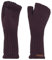 KNIT FACTORY - Cleo Handstulpen - Fingerlose Handschuhe - Gestrickte Handschuhe für Winter - Damen Handstulpen aus Wolle - Hochwertige Qualität - Aubergine