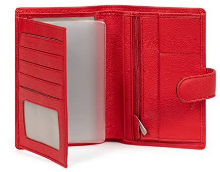 Hexagona - Porte-Monnaie 1 volet - Cuir - Compatible Cartes de crédit - pour Homme - Collection Confort - Marine
