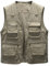 Oralidera Herren Outdoor Weste Freizeit Jacke Leicht Safari Weste mit Reißverschluss Jagd und Angler Fotografie Wandern Weste Anglerweste mit Vielen Taschen, Khaki, 4XL
