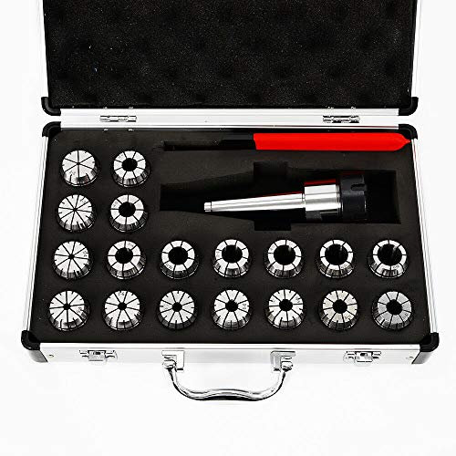 Juego de alicates de sujeción ER32 3-20 mm MT3 para fresadora industrial con 1 tensor ER32 para trabajos CNC, grabado y fresado de tornos