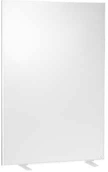 XIMAX Infrarotheizung mit Standfüßen Mobile Standheizung Aluminium Paneel 600x600x25 mm, 400 Watt Rahmen Weiss