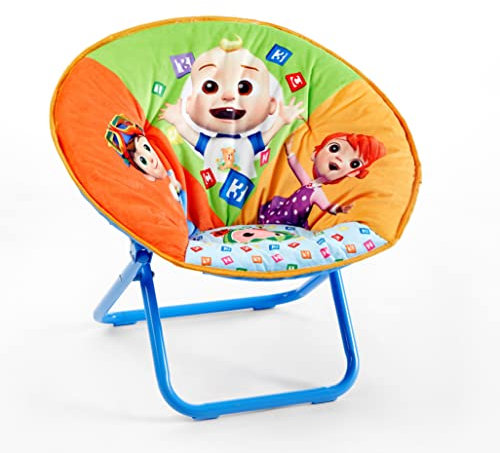 Idea Nuova Cocomelon Saucer Chair, Relaxing, Foldable, Polyester