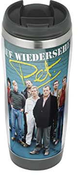 Auf Wiedersehen Pet Blue - Travel Mug, Thermal Insulated Cup for Hot and Cold Beverages Drinks