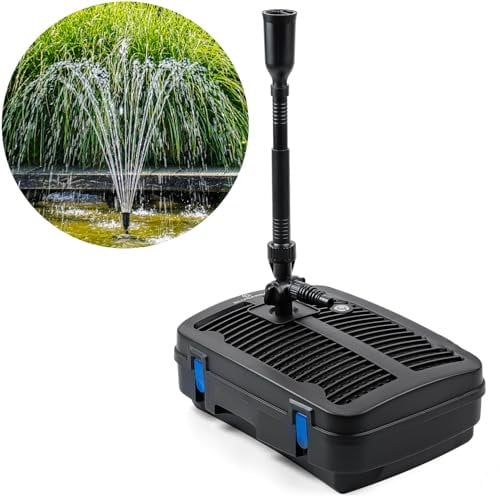 BluGarda BluFilter 1011-11W UV-c - Filtre UV et Pompe, Filtre de Bassin, Purificateur, avec Filtre, Pompe a Filtre, Submersible, Ensemble Complet, Ensemble de Fontaine - 1 000 litres/Heure