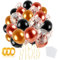 Palloncini in Oro Rosa Metallo,60 Dorati Neri Coriandoli Lattice Palloncini Kit Arco Ghirlanda per Ragazza Bimbo Compleanno Matrimonio Anniversario Battesimo Prima Comunione Laurea Festa Decorazione