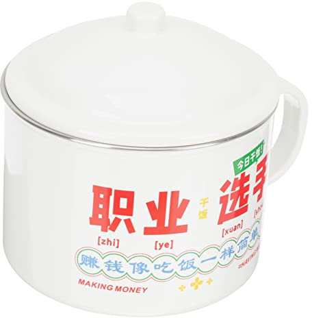 Veemoon Ustensiles De Cuisine Violets Bol De Soupe De Cuisine Grand Bol à Dîner Bol De Nouilles avec Couvercle Cuisine Violette Casserole De Ramen Étudiant Acier Inoxydable avec Couverture