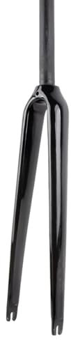 HIMALO 700c Rennrad Starre Gabel Carbon C Bremse Fahrrad-Gabel 25,4mm Gerades Rohr Vorderradgabel Gewindelos QR 9 * 100mm(Glossy Black,UD)