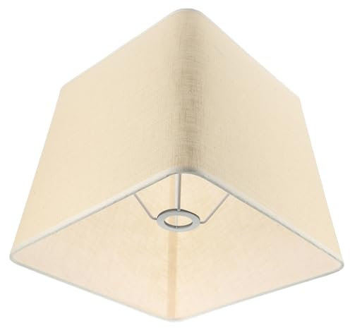 OSALADI Kompakter Lampenschirm Haushaltsmaske Stofflampe Vintage Täglicher Gebrauch Sackleinen Schreibtischlampe Stoff Täglicher Gebrauch Lichtabdeckung Lampenzubehör