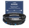 VGWON Cadeau pour Homme Bracelet cuir VéRitable avec Pierres Naturelles, Cadeau pour Couple Mari Petit-Ami Fils Papa Grand pere, Cadeaux Saint-Valentin Fete des Peres NoëL Anniversaire 237