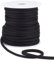 BENECREAT Kapuzenpullover Ersatzschnur, 18.3m Schwarz 6mm Rundes Weiches Kordelzug-Ersatzseil Mit Kunststoffspule Für Schnürsenkel, Tasche, Jacke Und Kapuzenpullover Zum Binden