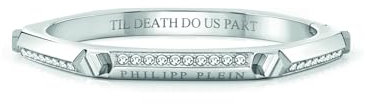Philipp Plein Damen Armband Armreif Edelstahl silber THE PLEIN CUFF PJ1EA09BS